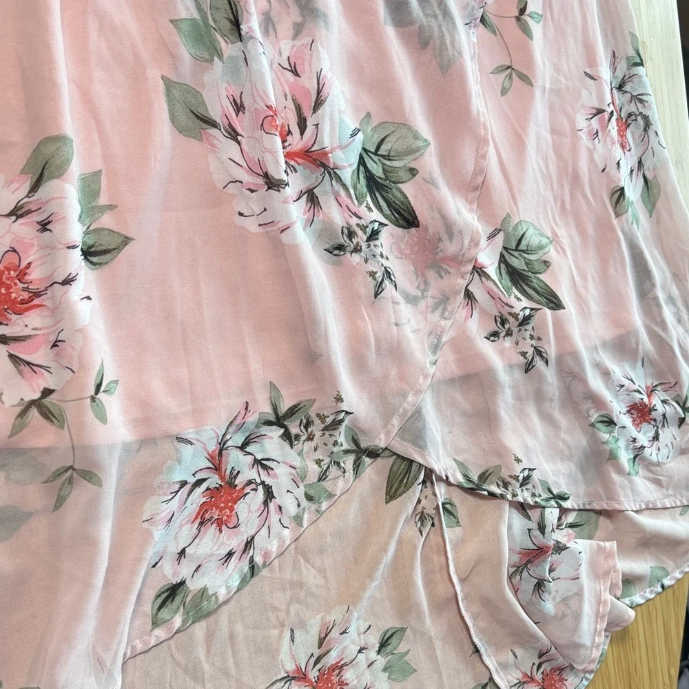 As U Wish Pink Floral Midi Dress - Picture 4 of 7